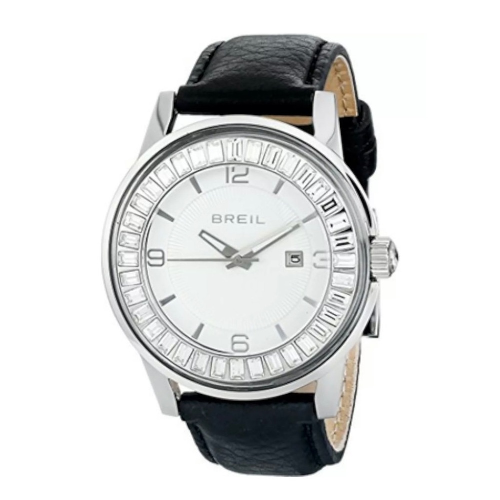 Breil Leather Orchestra White Dial Crystal Watch